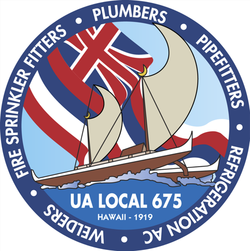 Plumbers Local 675 endorsement logo